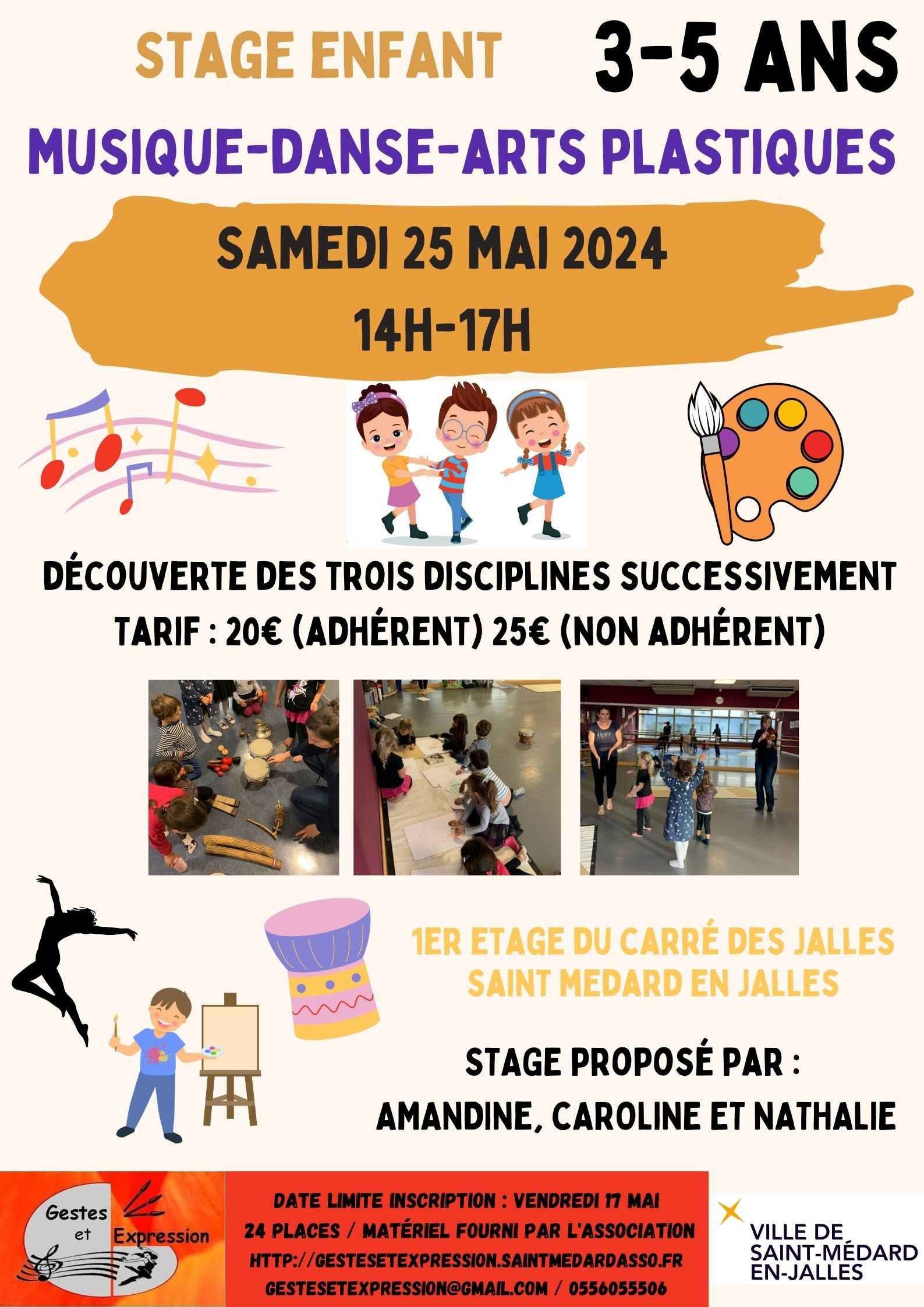 25 mai 24 stage 3-5ans
